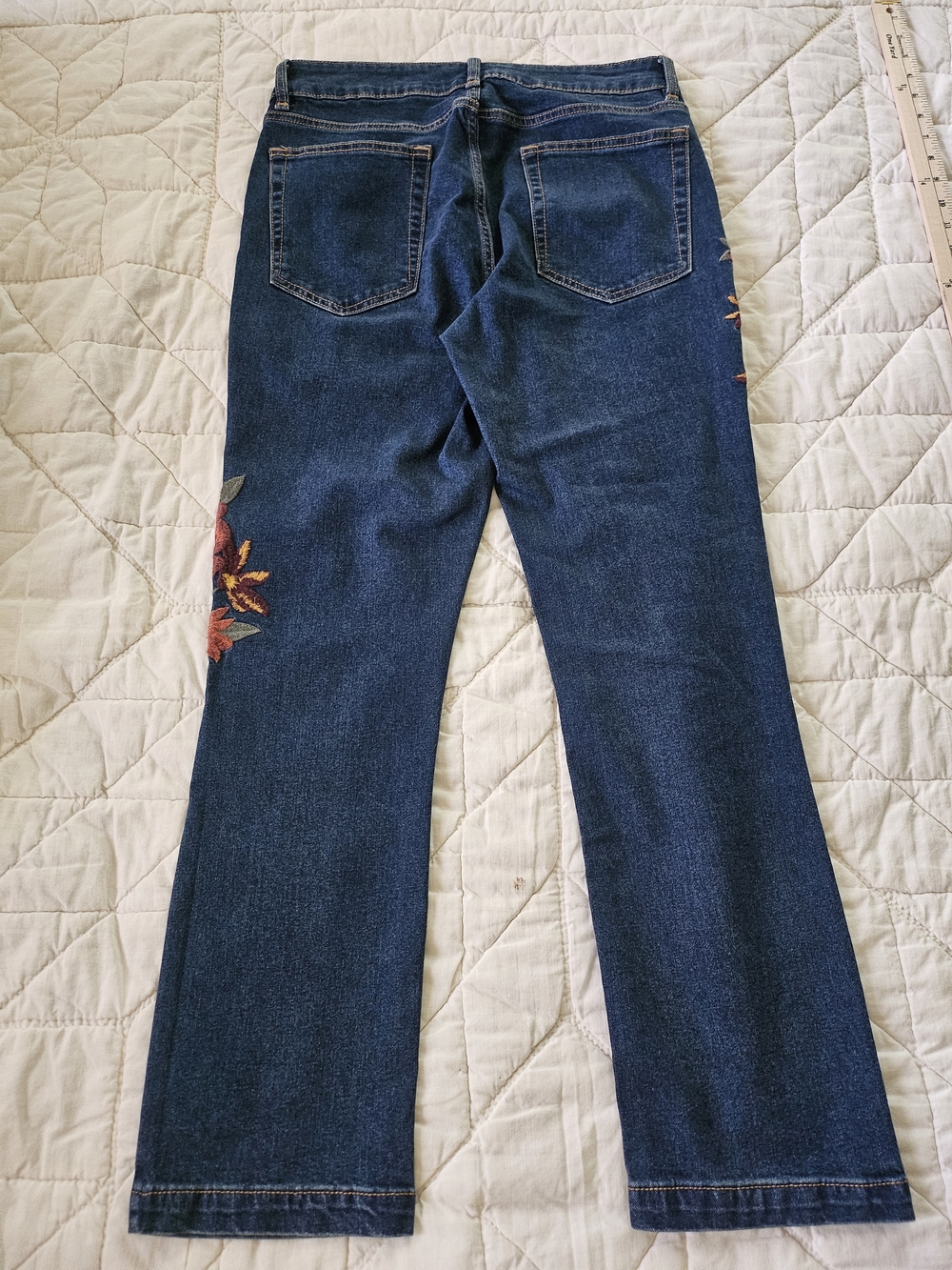 Dittos- Floral Embroidered Jeans - Size 8 - Picture 2 of 10